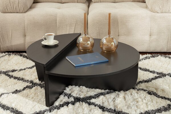 Măsuţă de cafea, Hanah Home, Culoare: Lemn Negru