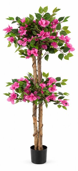 Bougainvillea artificială cu flori bogate, în ghiveci, înălțime 130 cm