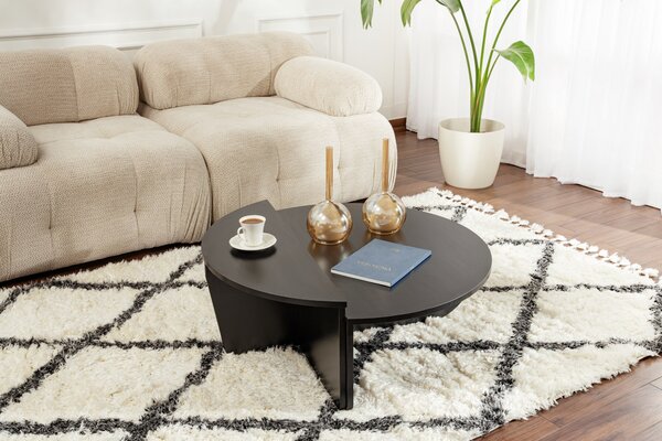 Măsuţă de cafea, Hanah Home, Culoare: Lemn Negru