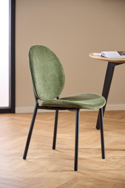 Scaun dining Cliff, Verde, 87x50x57.5 cm