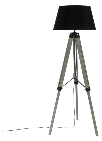 Lampa de podea din lemn, cu picioare si abajur RUNO, inaltime 145 cm