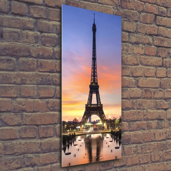 Tablou pe pe sticlă Turnul Eiffel din Paris