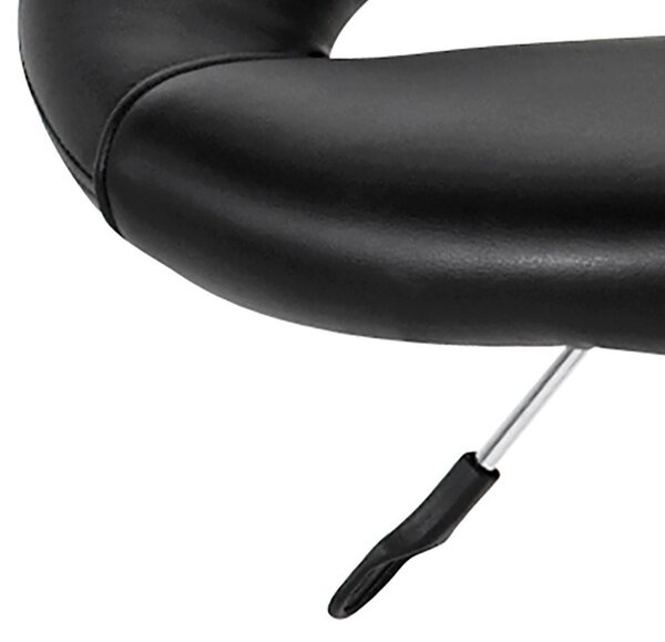 Scaun de bar Plump, Negru, 100x56x50 cm