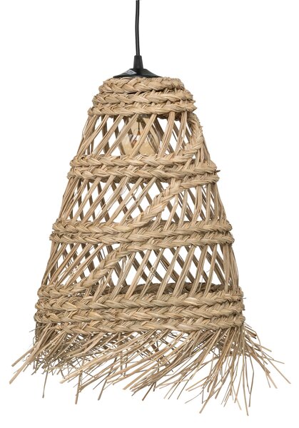 Lustra boho din paie LAHYS, Ø 28 cm