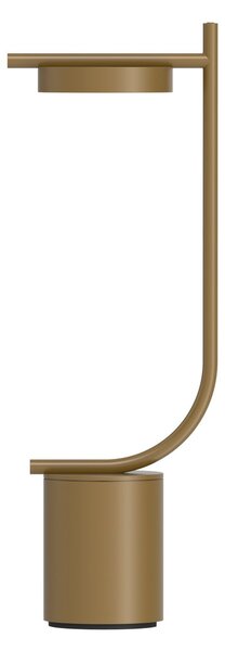 GRUPA Lampa de masă cu baterie LED Grupa Igram, alamă, 40 cm, IP44, reglabil, Auriu / Alamă, Camera de zi / sufragerie, Aluminiu, Design