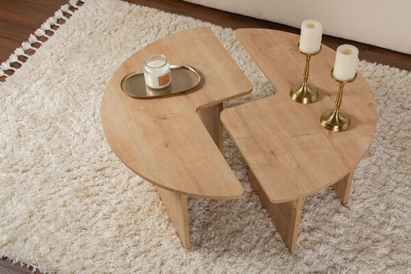 Măsuţă de cafea, Hanah Home, Culoare: Stejar