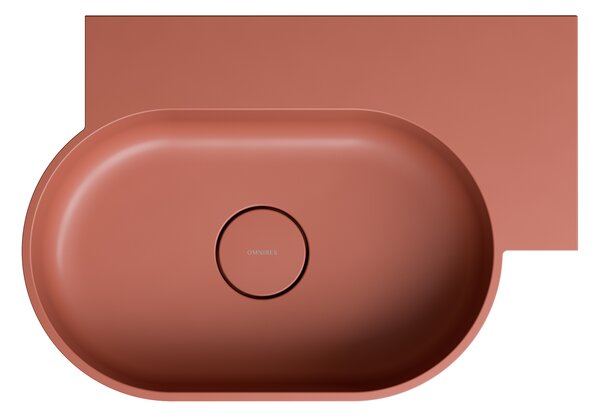 Omnires Ovo M+ lavoar 55x38 cm ovale de blat mat OVO555UWPTE