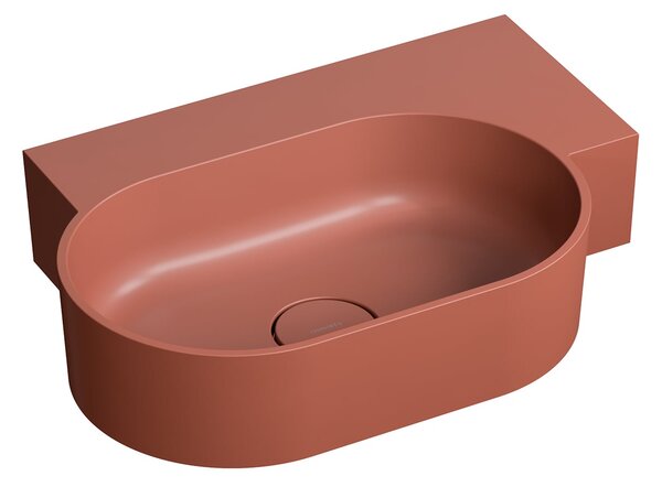 Omnires Ovo M+ lavoar 55x38 cm ovale de blat mat OVO555UWPTE