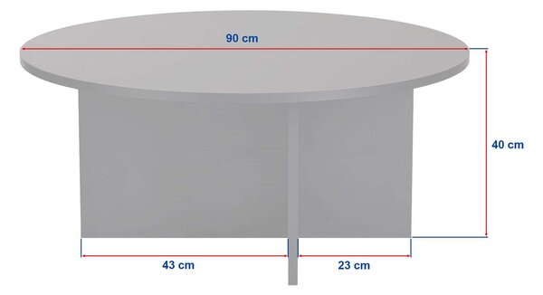 Măsuţă de cafea, Hanah Home, Culoare: Negru din lemn