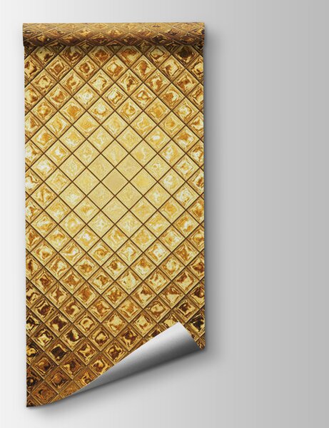 Fototapet Model geometric metalic luminos, Fototapet 3D, Fototapet populare, u23326 - Tapeko.ro