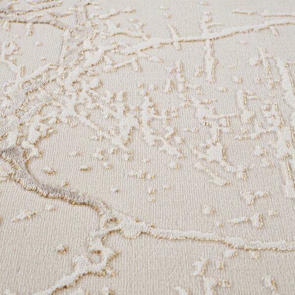 Covor Modern Living , Dormitor Dreptunghiular Asia F148B Crem Gold (Alege dimensiunea: 100 x 200)