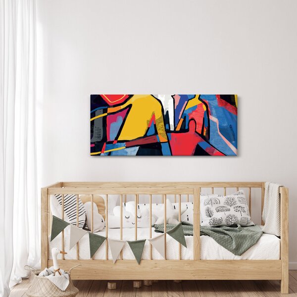 Tablou - Abstract bărbați (120x50 cm)