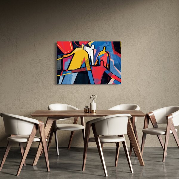 Tablou - Abstract bărbați (90x60 cm)