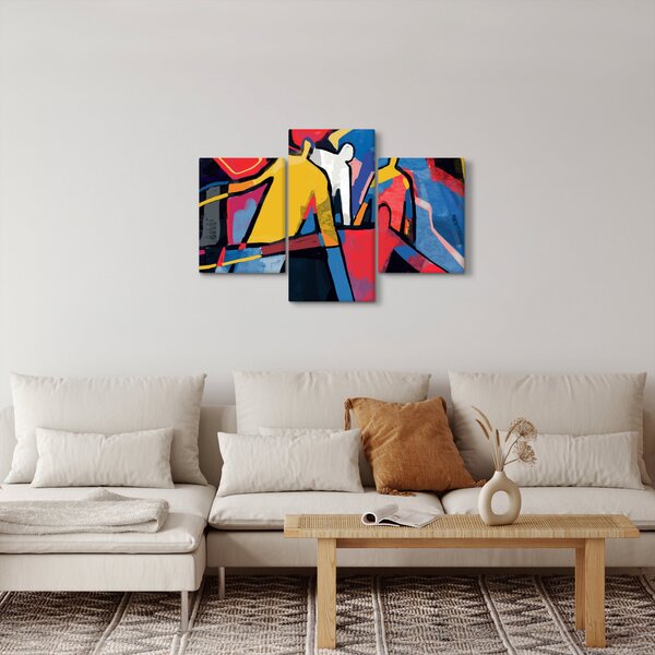Tablou - Abstract bărbați (90x60 cm)