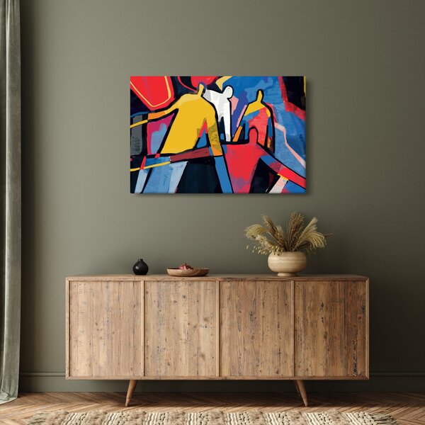 Tablou - Abstract bărbați (90x60 cm)