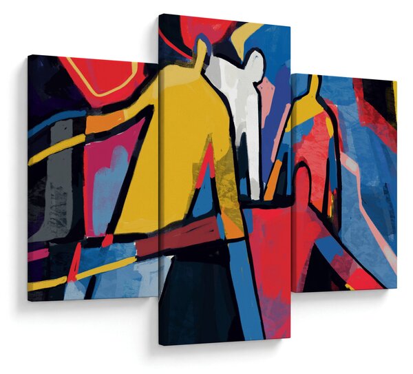 Tablou - Abstract bărbați (90x60 cm)