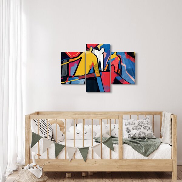 Tablou - Abstract bărbați (90x60 cm)