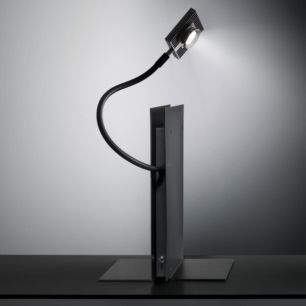 Lampă de masă Ingo Maurer, LED´s Oskar, Negru, dormitor, Metal, Design