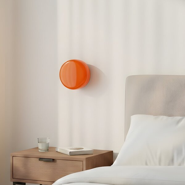 Lampă de perete ALDEX, BonBon, reglabil, Portocaliu, Camera de zi, Sticlă, Design