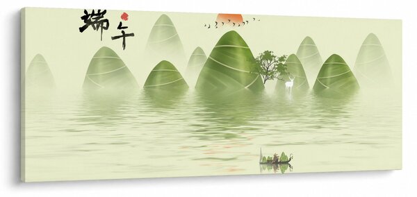 Tablou - Valea munțilot verzi (120x50 cm)
