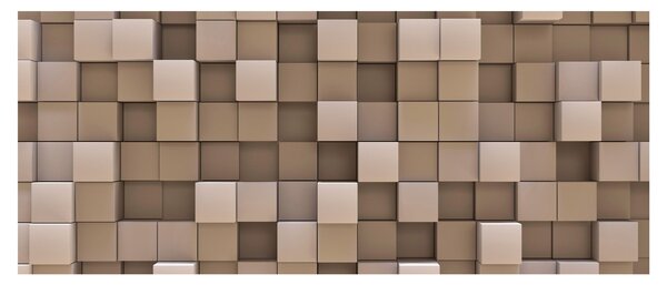 Tablou - Cuburi bej (120x50 cm)