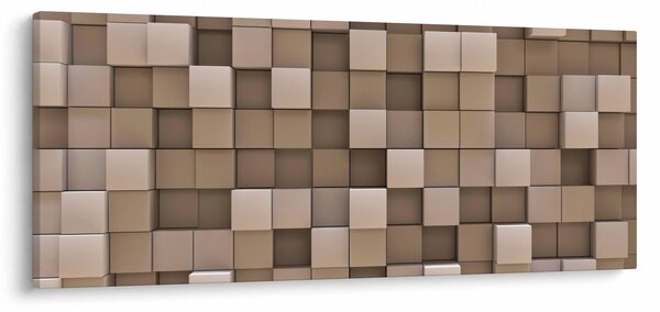Tablou - Cuburi bej (120x50 cm)