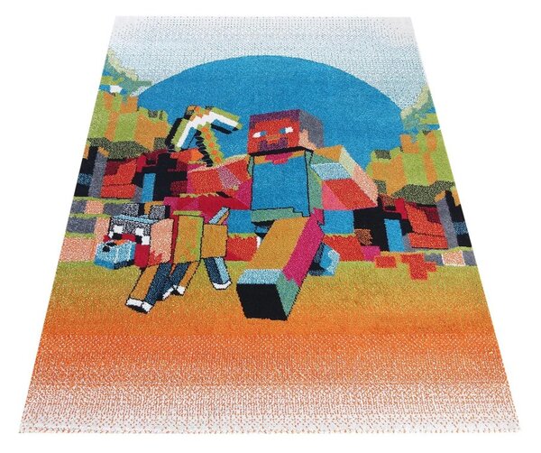 Covor pentru camera copiilor MINECRAFT Lăţime: 120 cm | Lungime: 170 cm