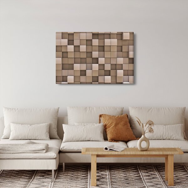 Tablou - Cuburi bej (90x60 cm)