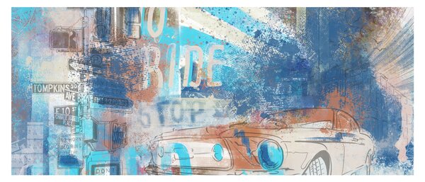 Tablou - Născut să călătorească (120x50 cm)