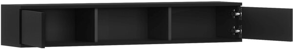 Polita cu dulapuri LANZZI 120 cm, neagra