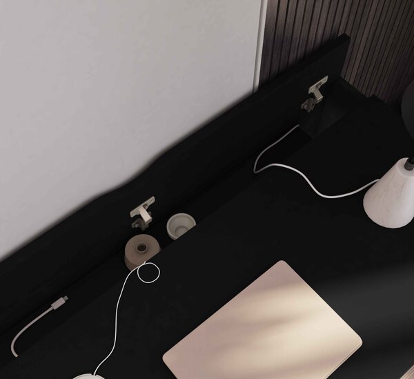 Birou NEVY 120x60 cm, negru