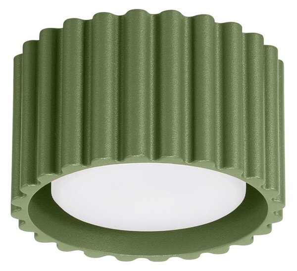 Plafoniere SOLLUX LIGHTING, RIBLA, reglabil, Verde, Camera de zi, Aluminiu