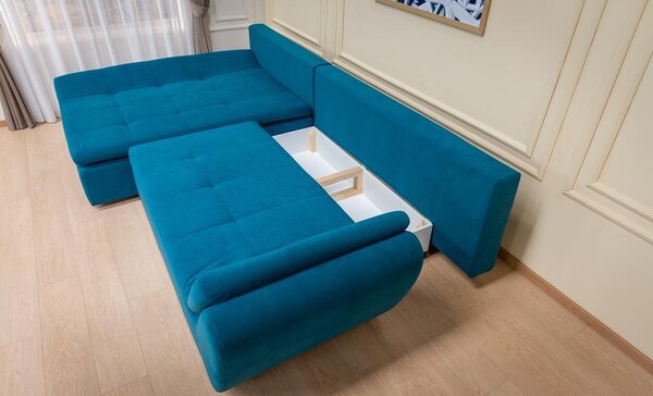 Colțar Extensibil Relax Turcoaz - Vega 25 Stânga