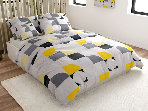 Lenjerie de pat din bumbac Renforce GEOMETRIES colorate Dimensiunile lenjeriei: 70 x 90 cm | 140 x 200 cm