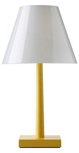 Lampă de masă Rotaliana, Dina+, reglabil, Galben, Camera de zi, Metal, Design