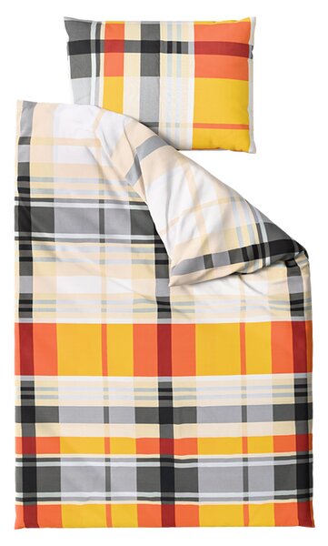 Lenjerie de pat din bumbac Renforce ORANGE KUBE colorat Dimensiunile lenjeriei: 70 x 90 cm | 140 x 200 cm