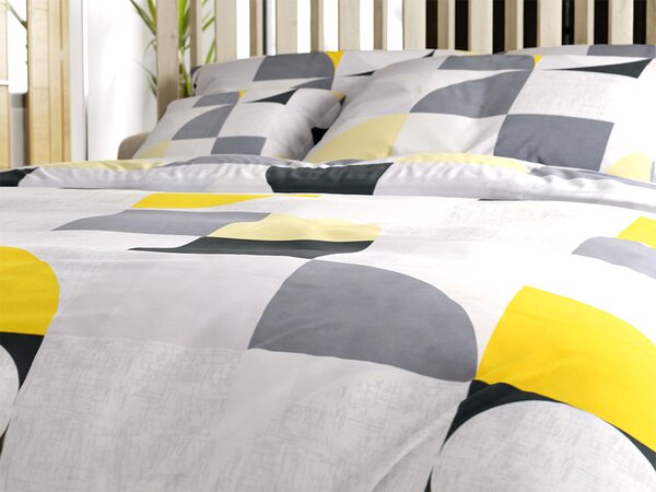 Lenjerie de pat din bumbac Renforce GEOMETRIES colorate Dimensiunile lenjeriei: 70 x 90 cm | 140 x 200 cm