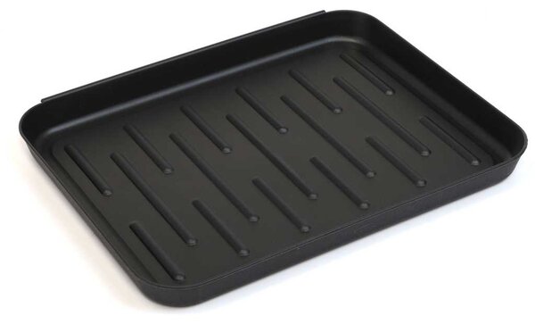 Tavă de încălțăminte din plastic pentru dulapuri, negru