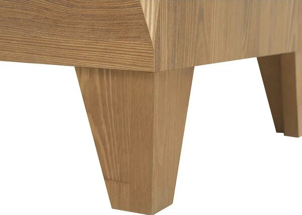 Comoda BERGEN KOM3D3S, stejar auriu, PAL, 156x47x98 cm