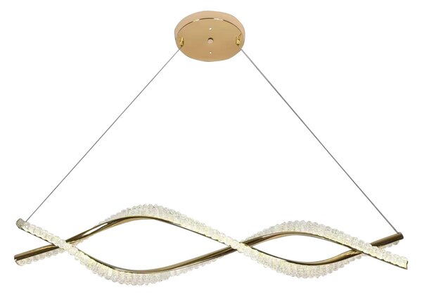 Toolight Toolight, lampă suspendată LED 95cm, 2800 lm, G033-CP, auriu strălucitor, OSW-06300
