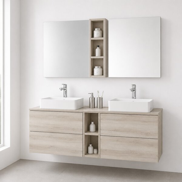 Mereo, Mereo Aira, dulap baie 60 cm, stejar Kronberg, MER-CN720SN