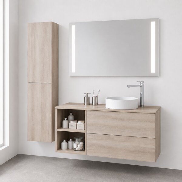 Mereo, Mereo Aira, dulap baie 60 cm, stejar Kronberg, MER-CN720SN