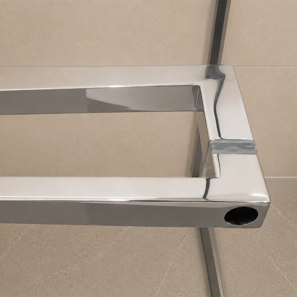 Mereo Mereo, Cabină de duș Mereo, Vesi, pătrată, retractabilă diagonal, 90x90 cm, aluminiu cromat, sticlă transparentă, MER-CK82223S