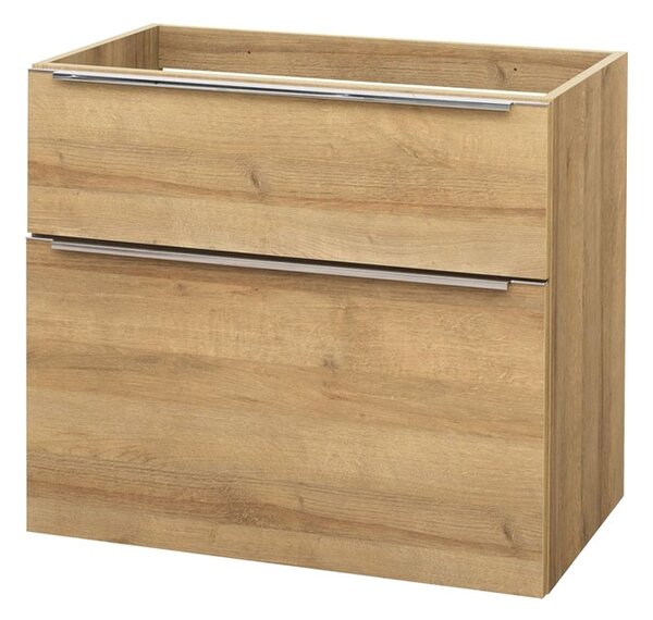 Mereo, Mereo Mailo, dulap baie 80cm, stejar Riviera, mâner AL anodizat, MER-CN521SN
