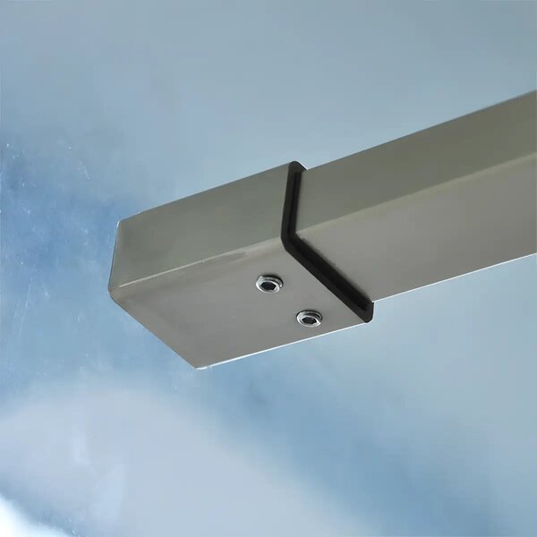 Paravan Dus Walk-In Una 80x195cm, Sticla Securizata 8mm, Profil Aluminiu Auriu