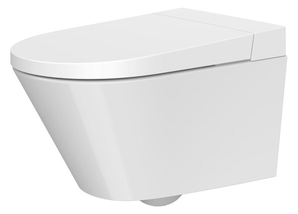 Mereo, WC Mereo cu bideu electronic integrat, FĂRĂ RAND, 592x380x430 cm, ceramic, cu scaune incluse, MER-VSD110S2