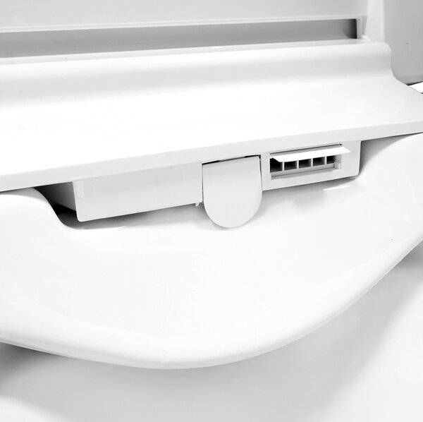 Mereo, WC Mereo cu bideu electronic integrat, FĂRĂ RAND, 592x380x430 cm, ceramic, cu scaune incluse, MER-VSD110S2