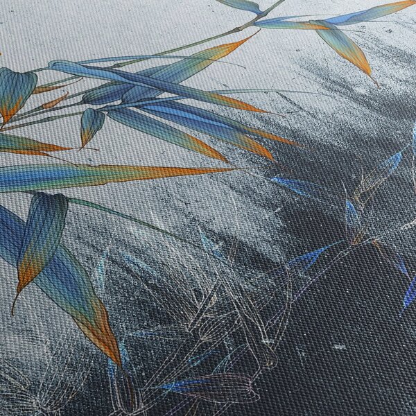 Tablou - Bambus pe perete (90x60 cm)