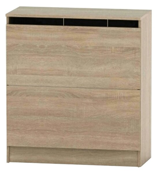Dulap BETTY 2 BE-02-040, stejar sonoma, DTD laminat, cu 2 usi, 85x39x9