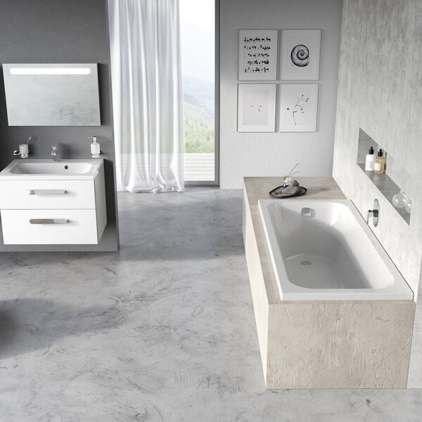 Ravak Chrome cada dreptunghiulară 150x70 cm alb C721000000